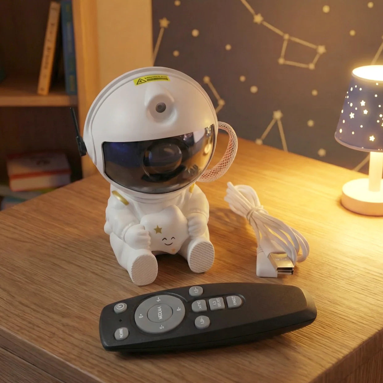 Astronaut Galaxy Star Projector Night Light with Remote Control