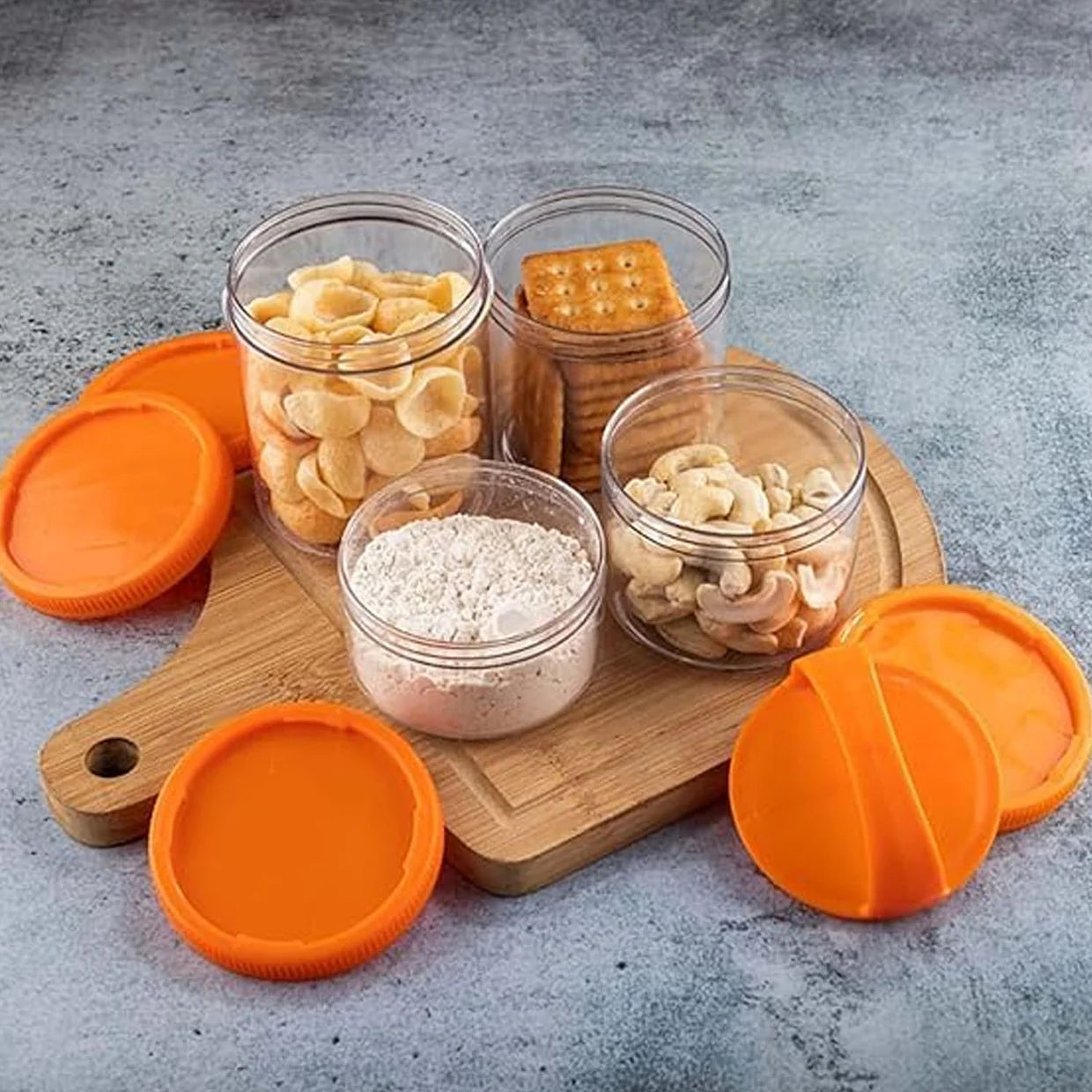 4 in 1 Stackable Dry Fruit Storage Container