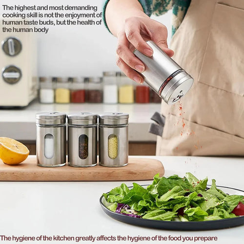 2 in 1 Stainless Steel Spice Jar